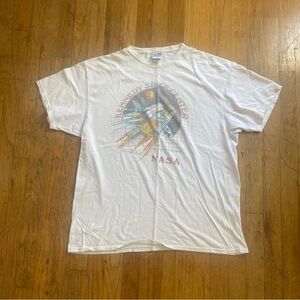 Urban Outfitters Junk Food Tees white NASA graphic tshirt  Sz Large